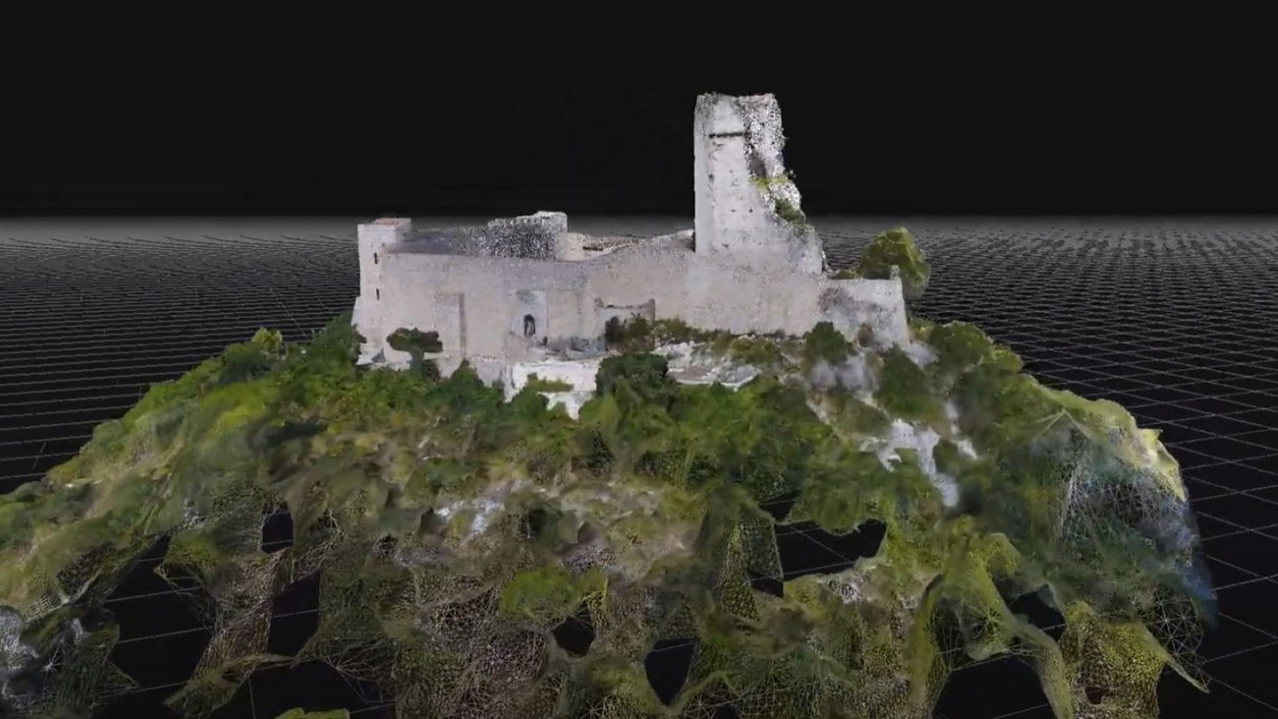 Nuvola di punti - Rocca Janula, Cassino FR